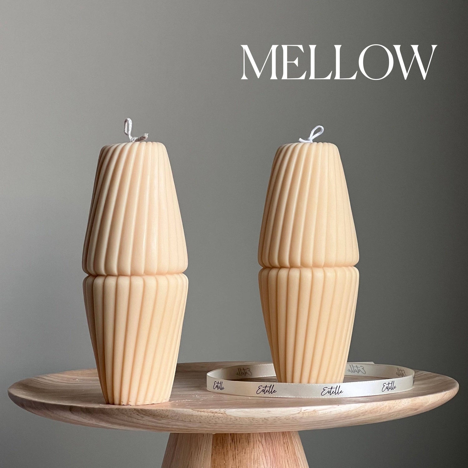 Geometric Pillar Candle