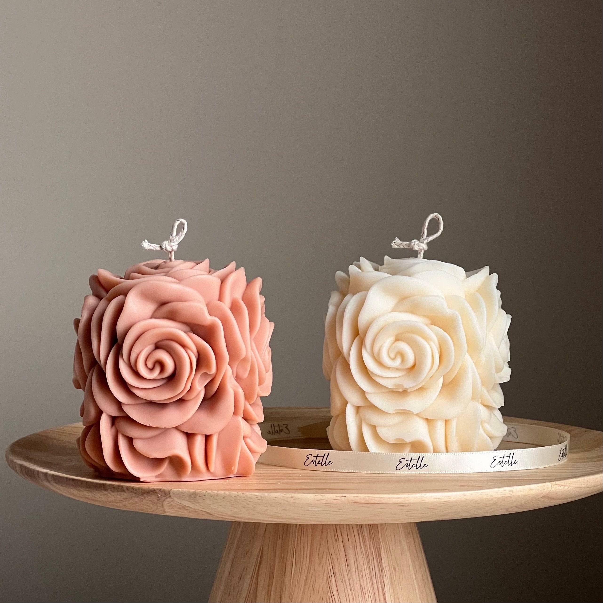 Rose Flower Candle