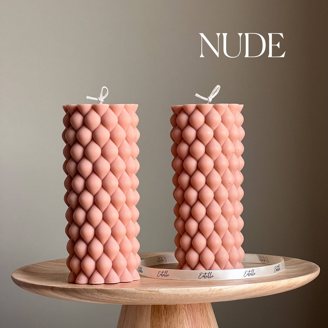 Tall Bubble Pillar Candle