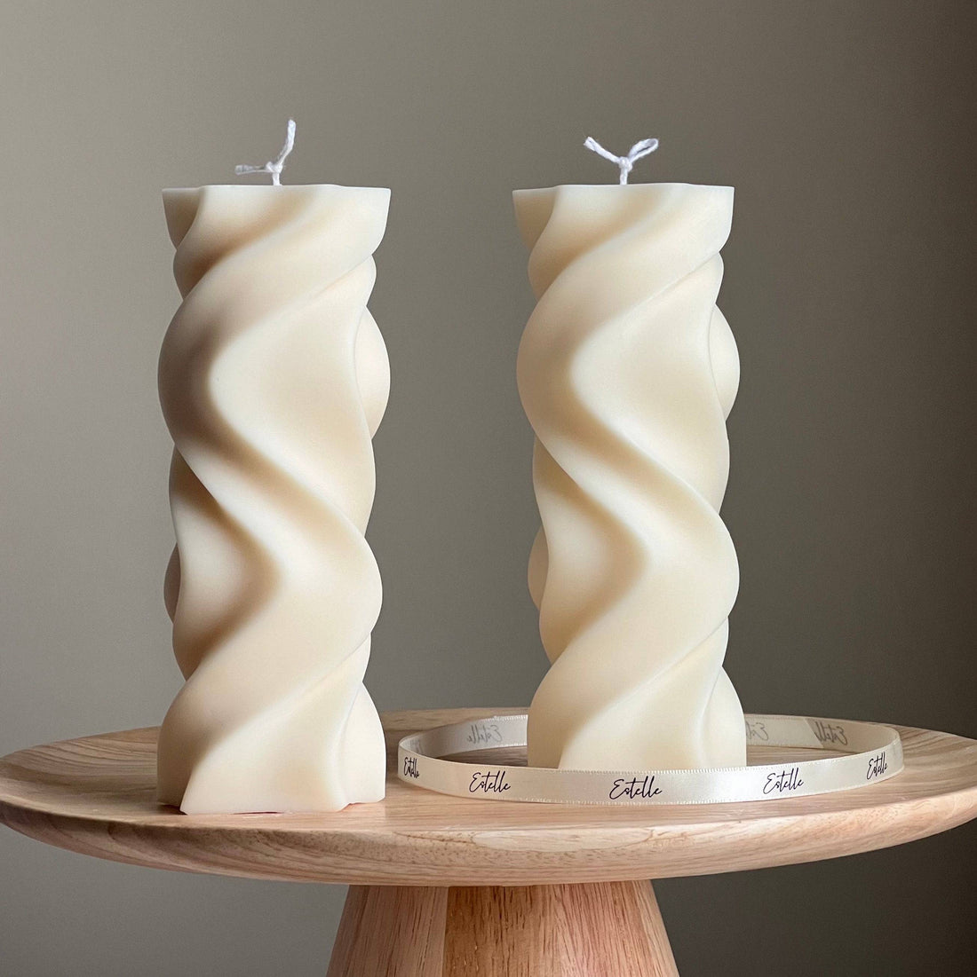 Wavy Pillar Candle