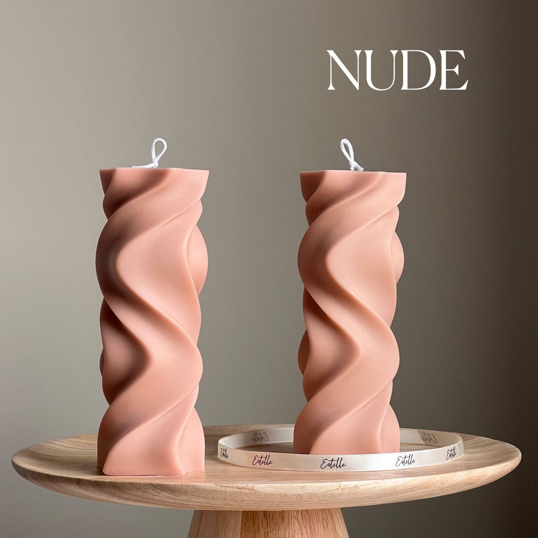 Wavy Pillar Candle