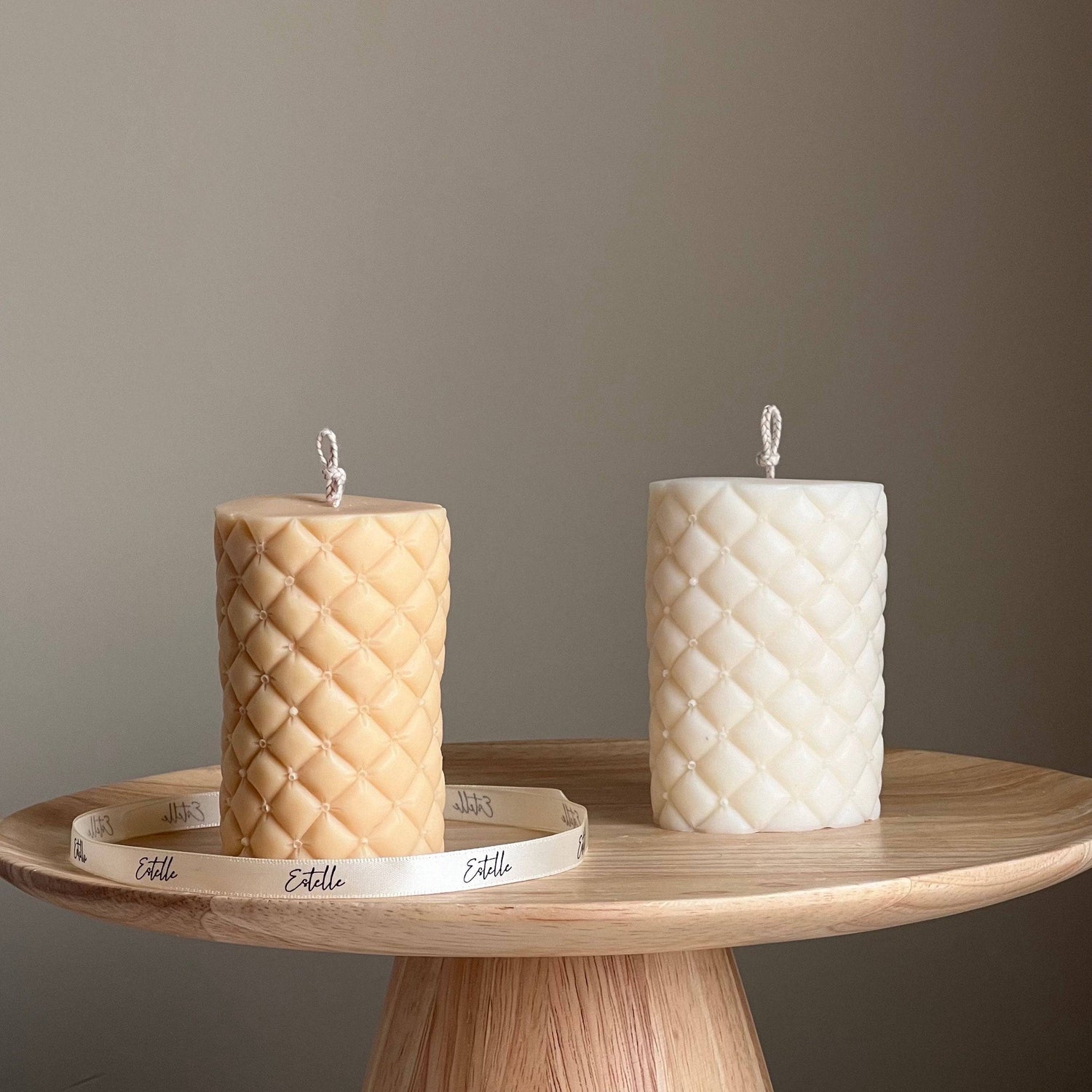 Wrinkle Sofa Pillar Candle