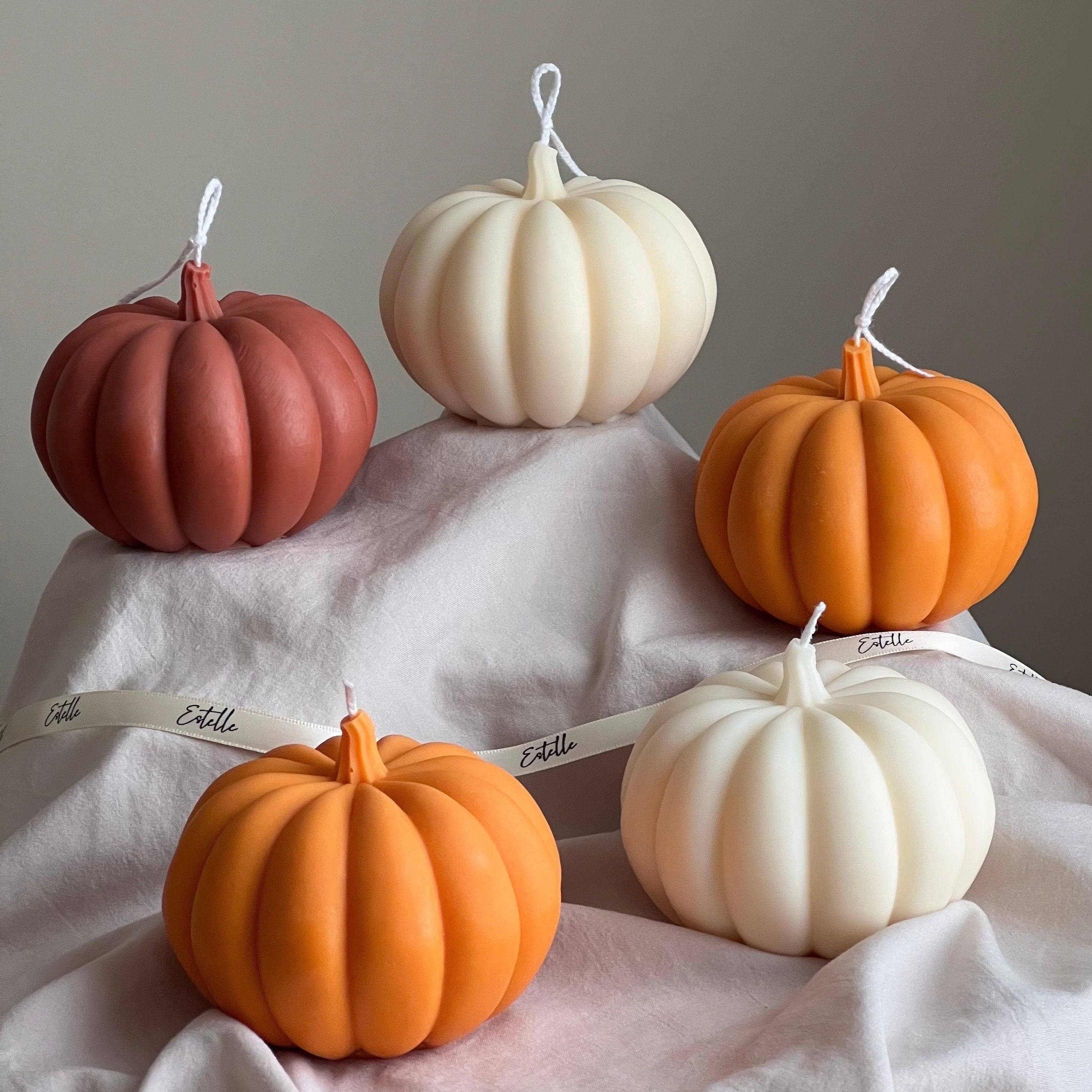 Large Autumn Pumpkin Candle