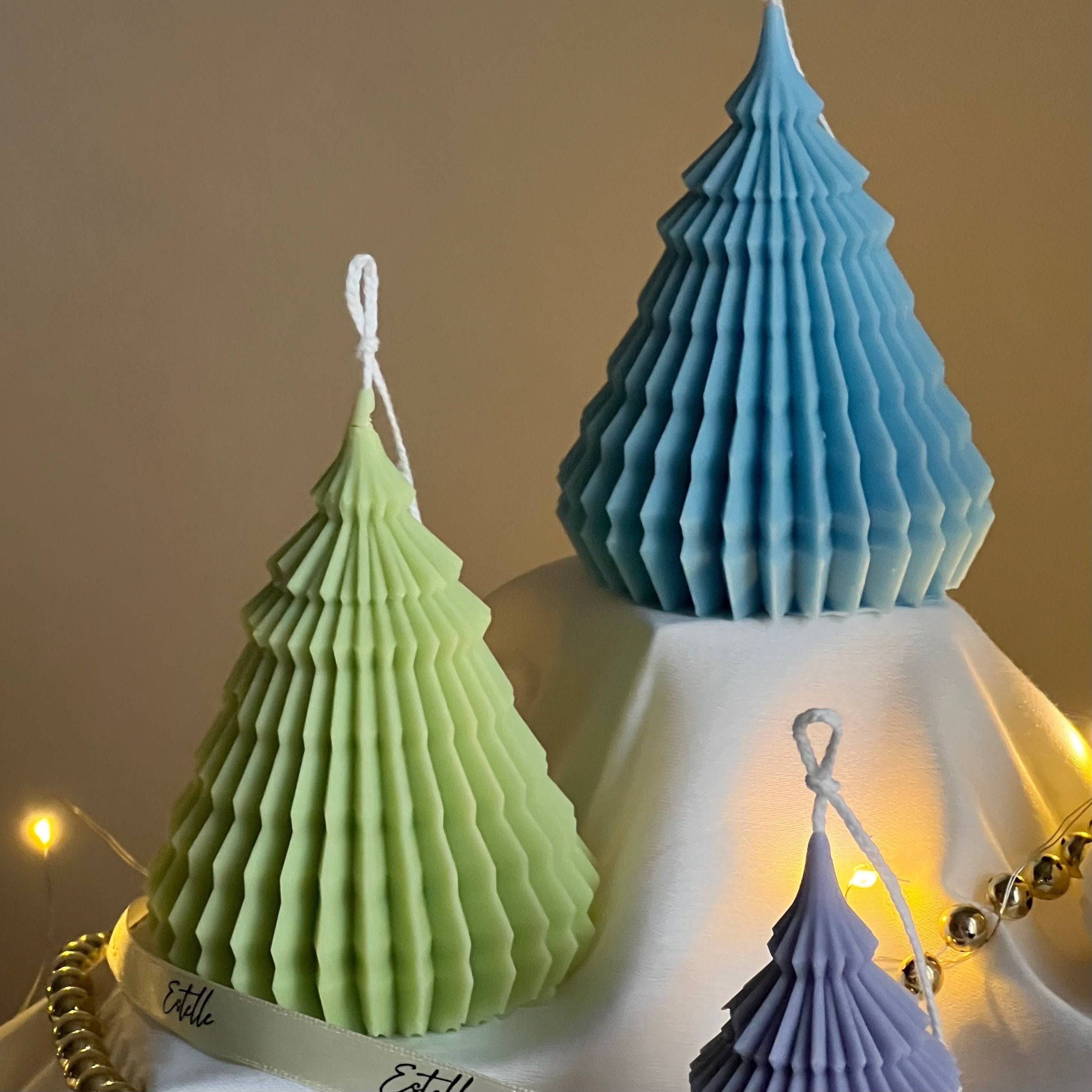 Origami Christmas Tree Candle