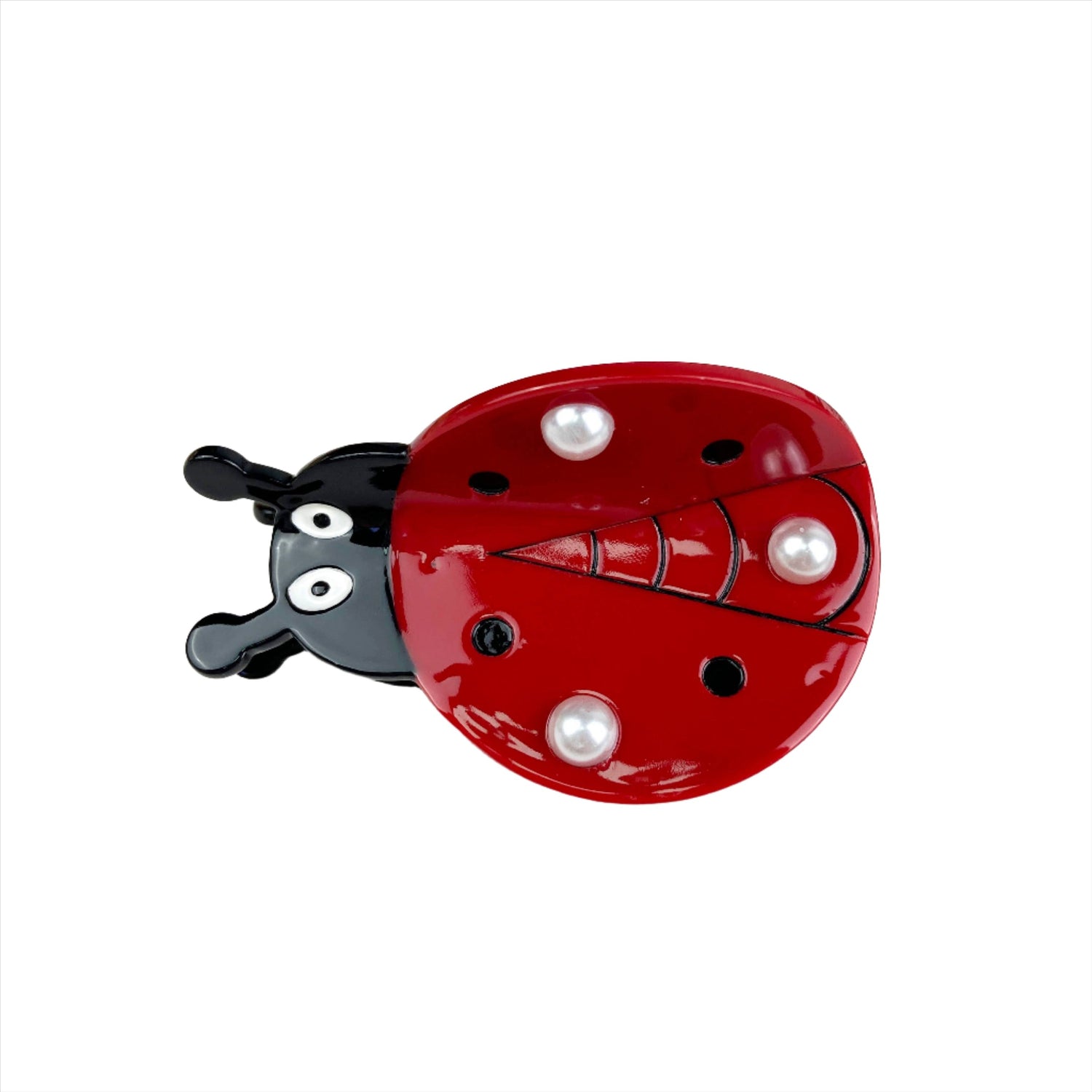 Acetate Ladybug Hair Clip-0