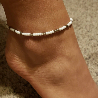 Savaya Anklet | Handmade in Bali | Shell Bead Ankle Bracelet