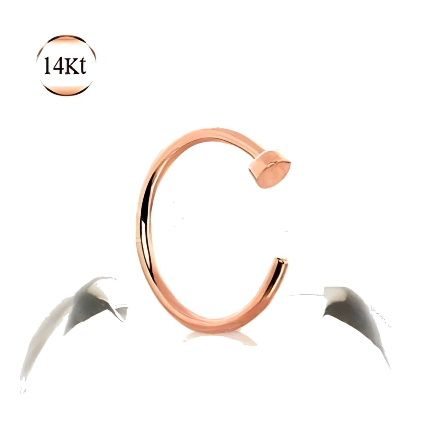 14k Rose Gold | Nose Hoop Ring