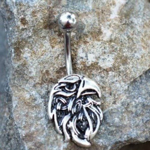 316L Stainless Steel | Bald Eagle | Navel Ring