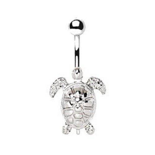 316L Stainless Steel Sea Turtle Navel Ring