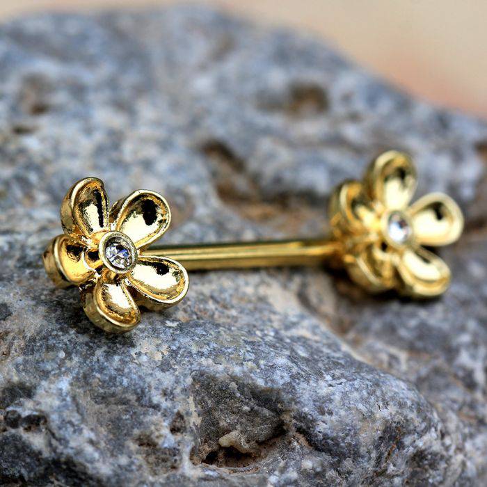 Daisy Flower Nipple Bar