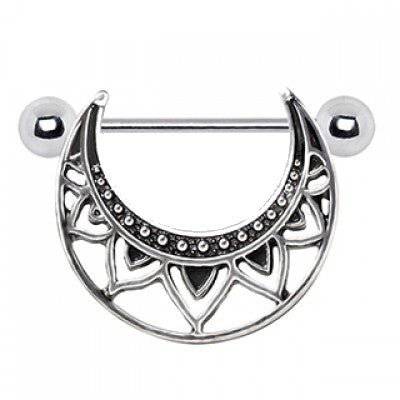 316L Stainless Steel Tribal Nipple Shield