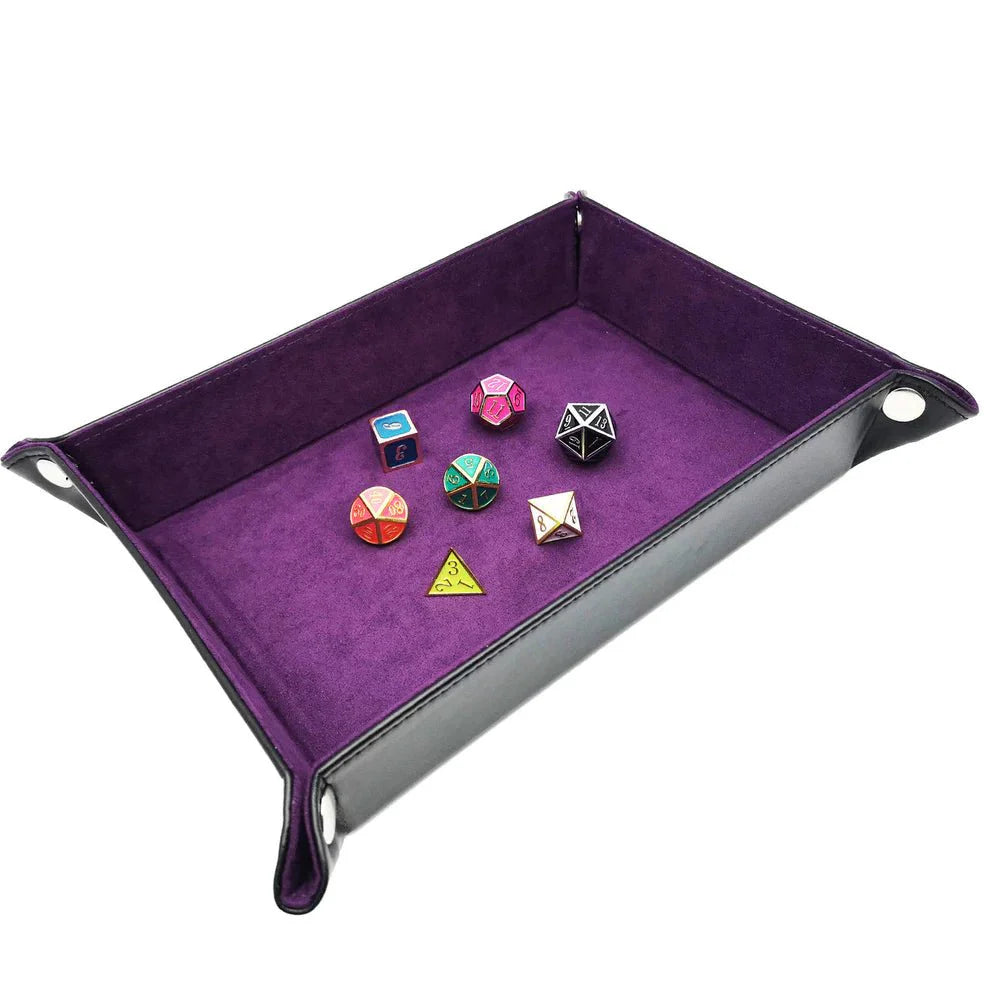 Foldable Dice Tray Dice Set - Purple - HartCentered