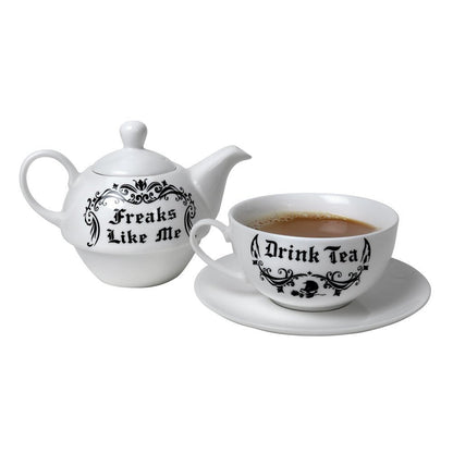 Freaks Like Me Drink Tea Set - HartCentered