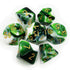 Gemini Dice Set - Green White - HartCentered