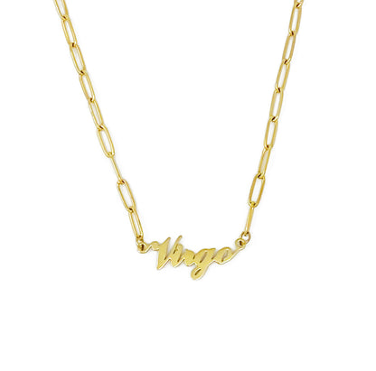 Zodiac Link Chain Necklace | 18k Gold-Plated Stainless Steel