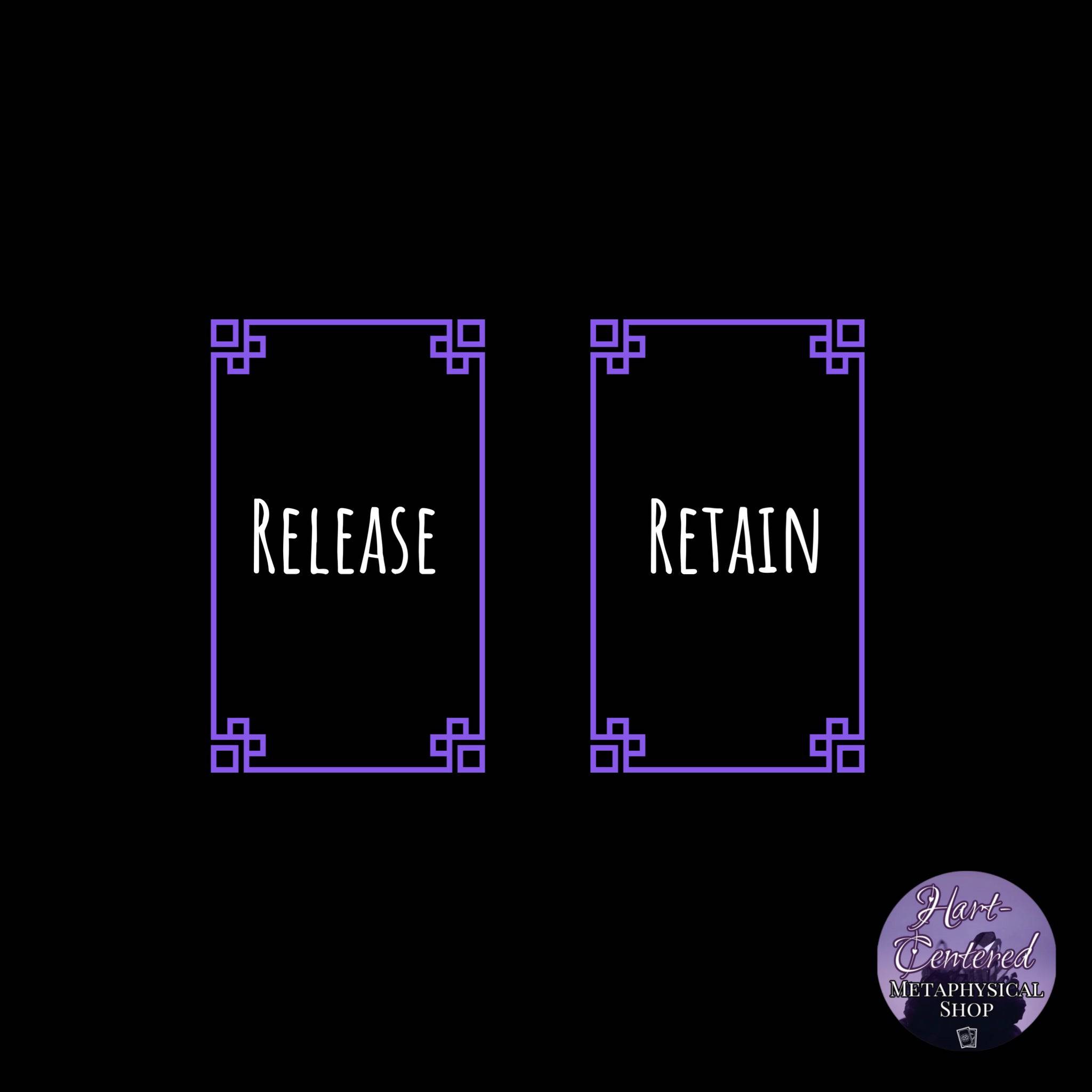 Tarot Card Reading | 2-Card Spread | Release &amp; Retain