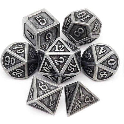 Metal Dice Set - Antique Iron