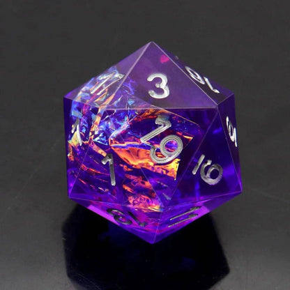 Sharp Edge: Violet Galaxy Dice Set