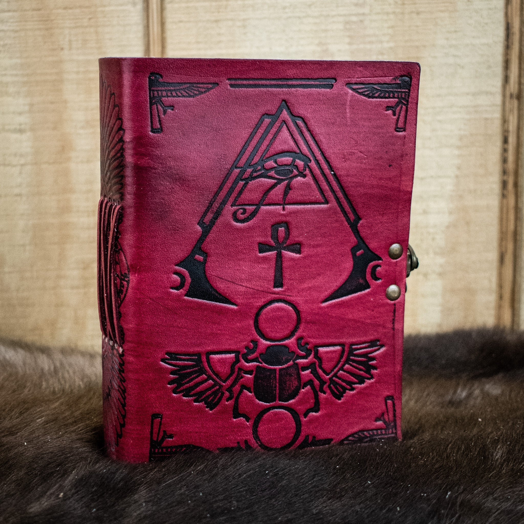 &quot;Hieroglyphics&quot; Leather Journal-1