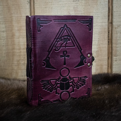 &quot;Hieroglyphics&quot; Leather Journal-2