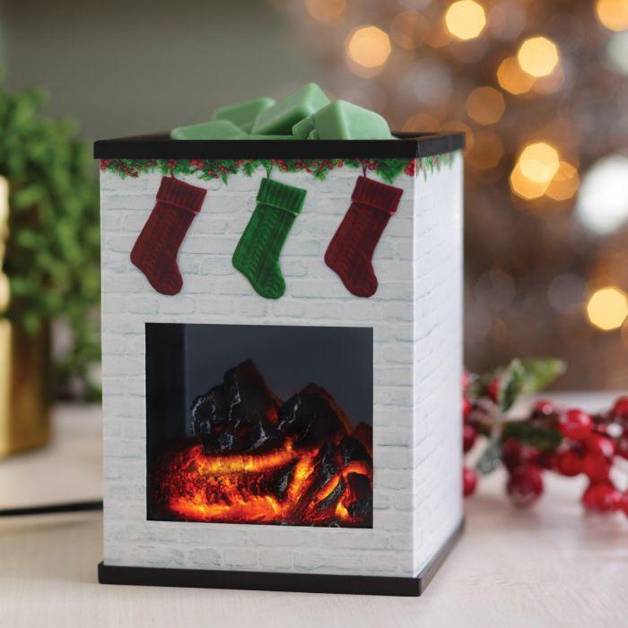 Holiday Fireplace Wax Warmer-0