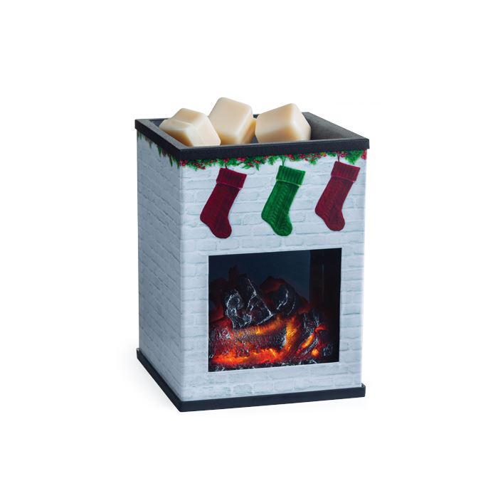 Holiday Fireplace Wax Warmer-1