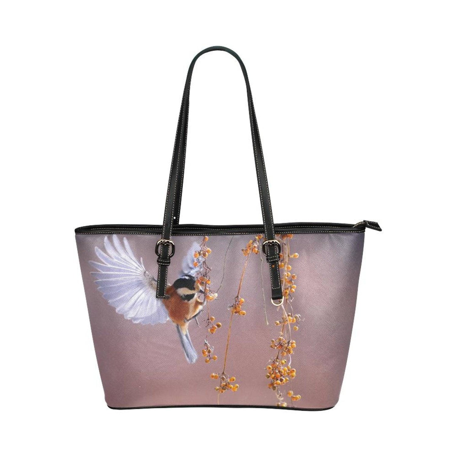 Hummingbird | Large Leather Tote Shoulder Bag | Handbag