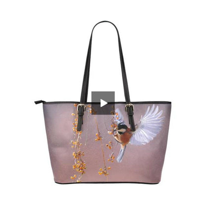 Hummingbird | Large Leather Tote Shoulder Bag | Handbag