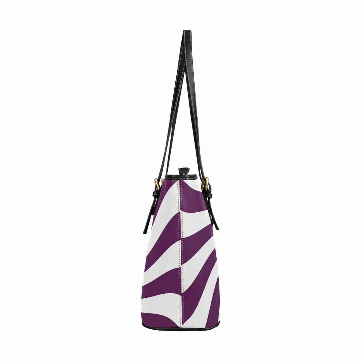 Optical Illusion | Large Leather Tote Shoulder Bag |  Handbag