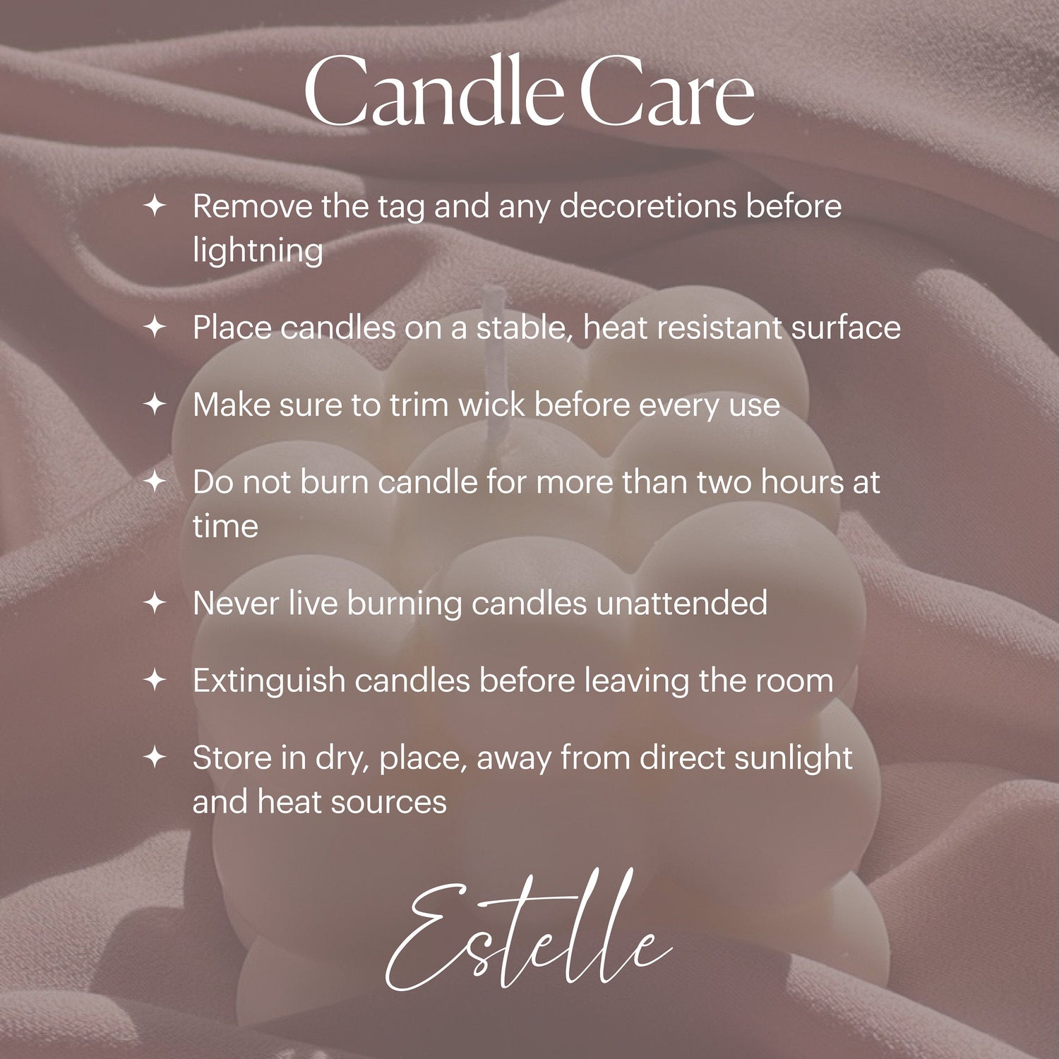 Bubble Pillar Candle - HartCentered