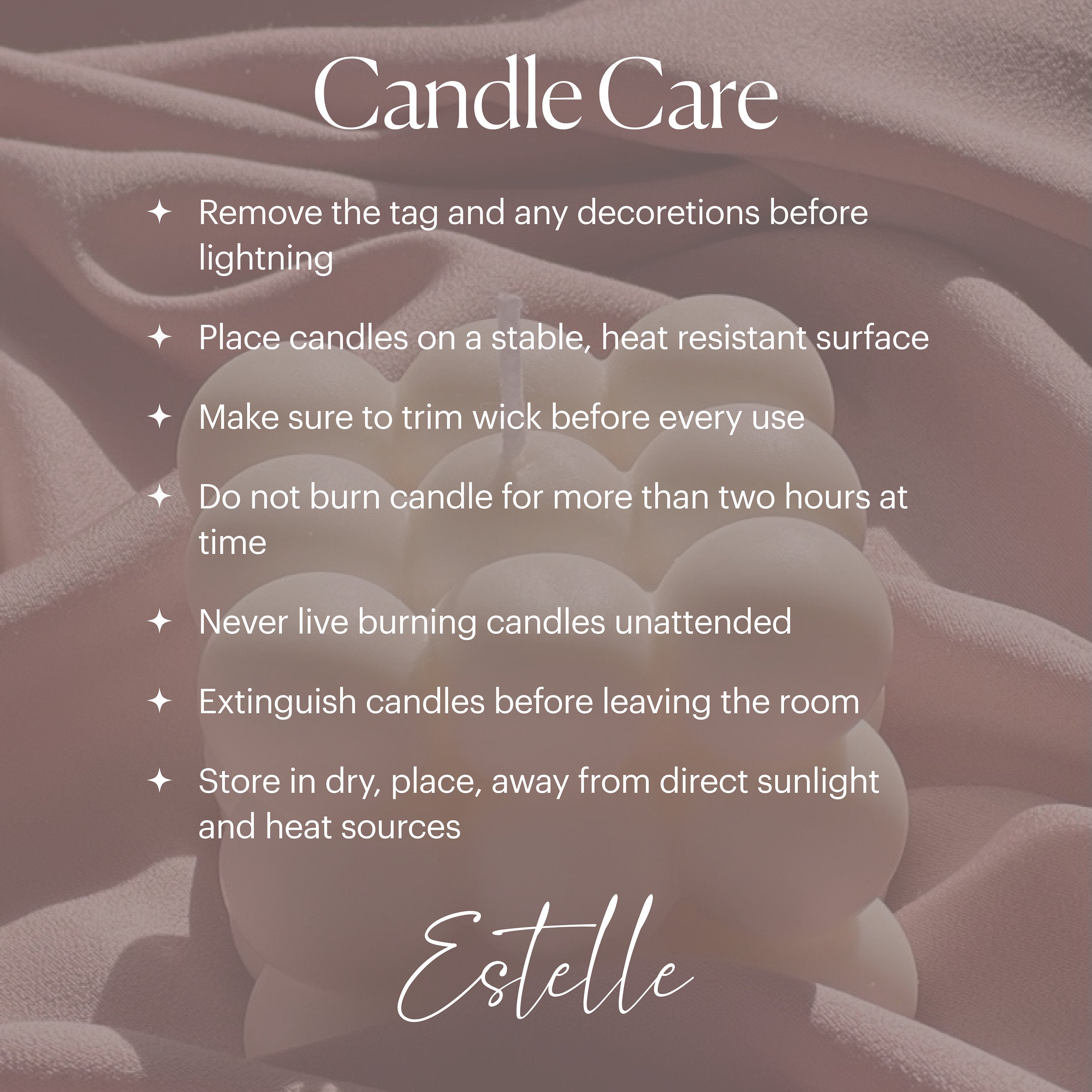 Bubble Pillar Candle - HartCentered