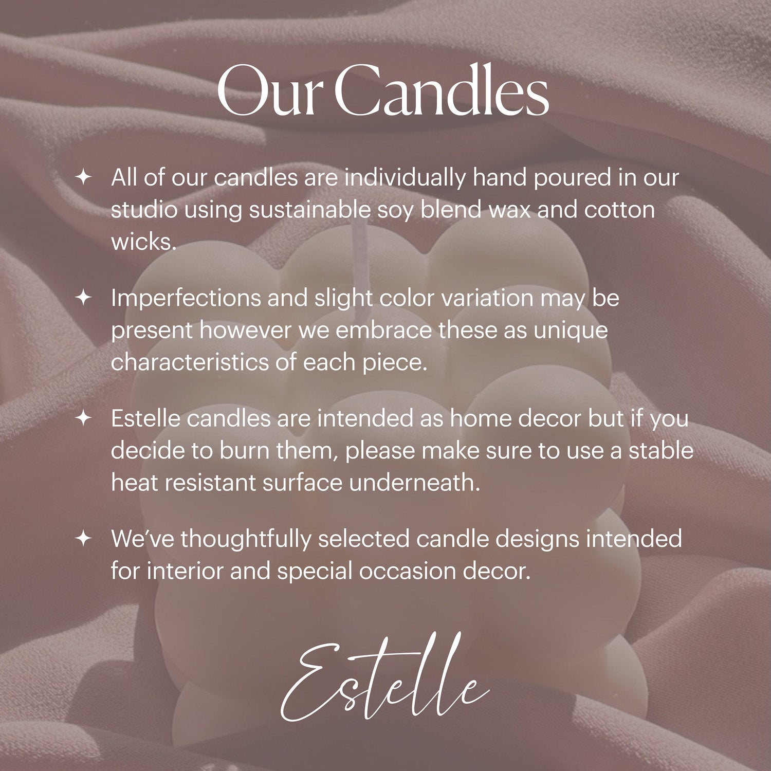 Bubble Pillar Candle - HartCentered