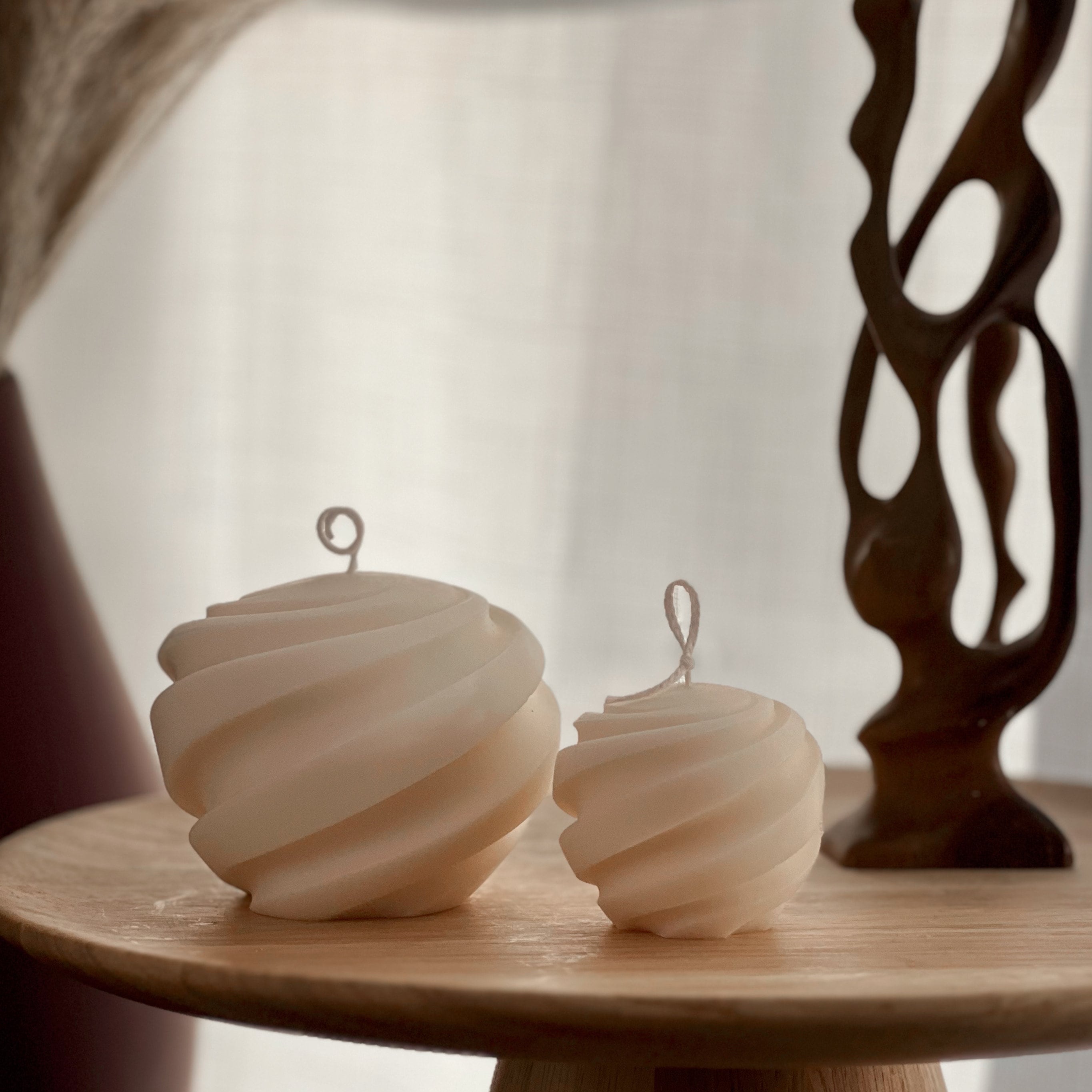 Swirl Ball Candle Set - HartCentered