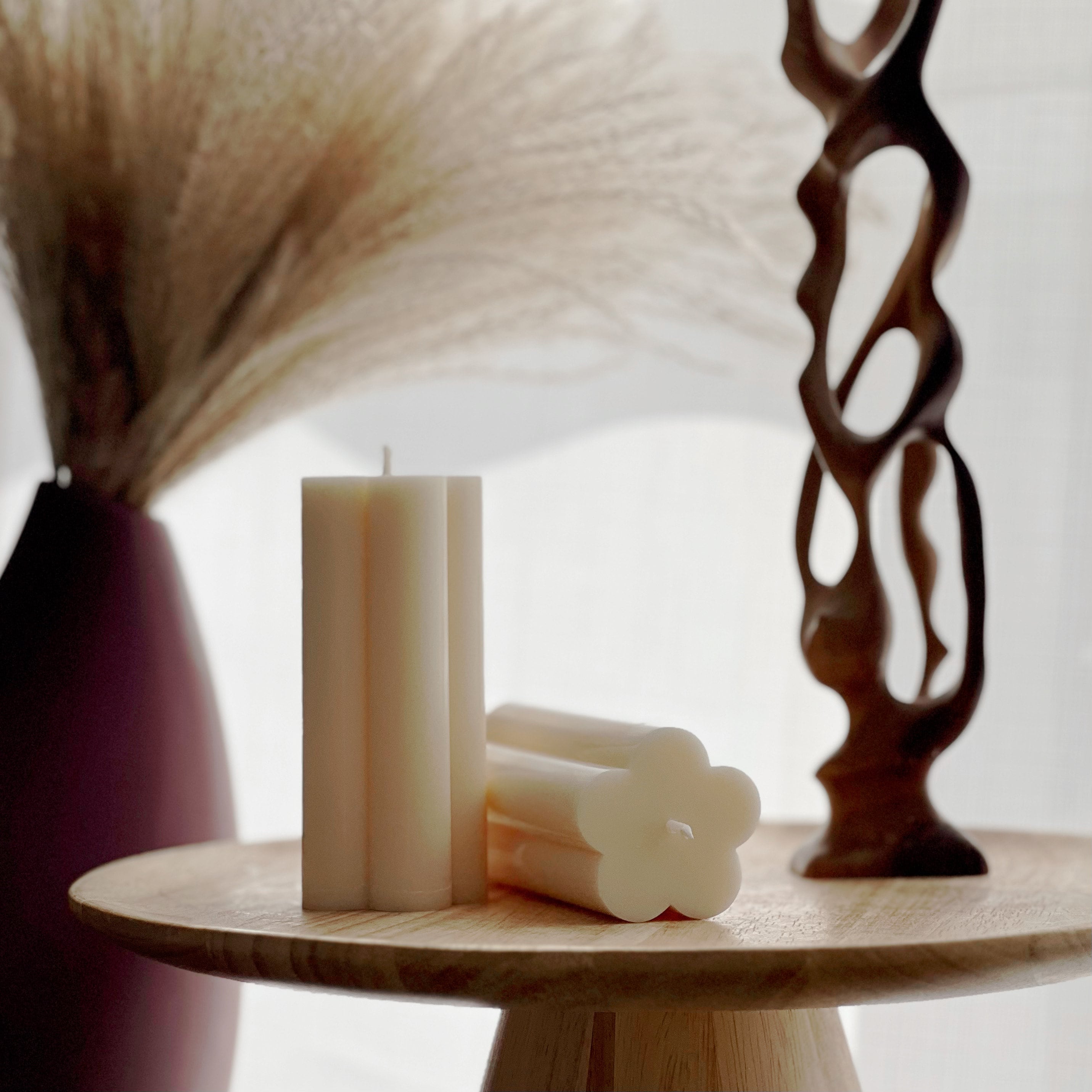 Flower Pillar Candle - HartCentered