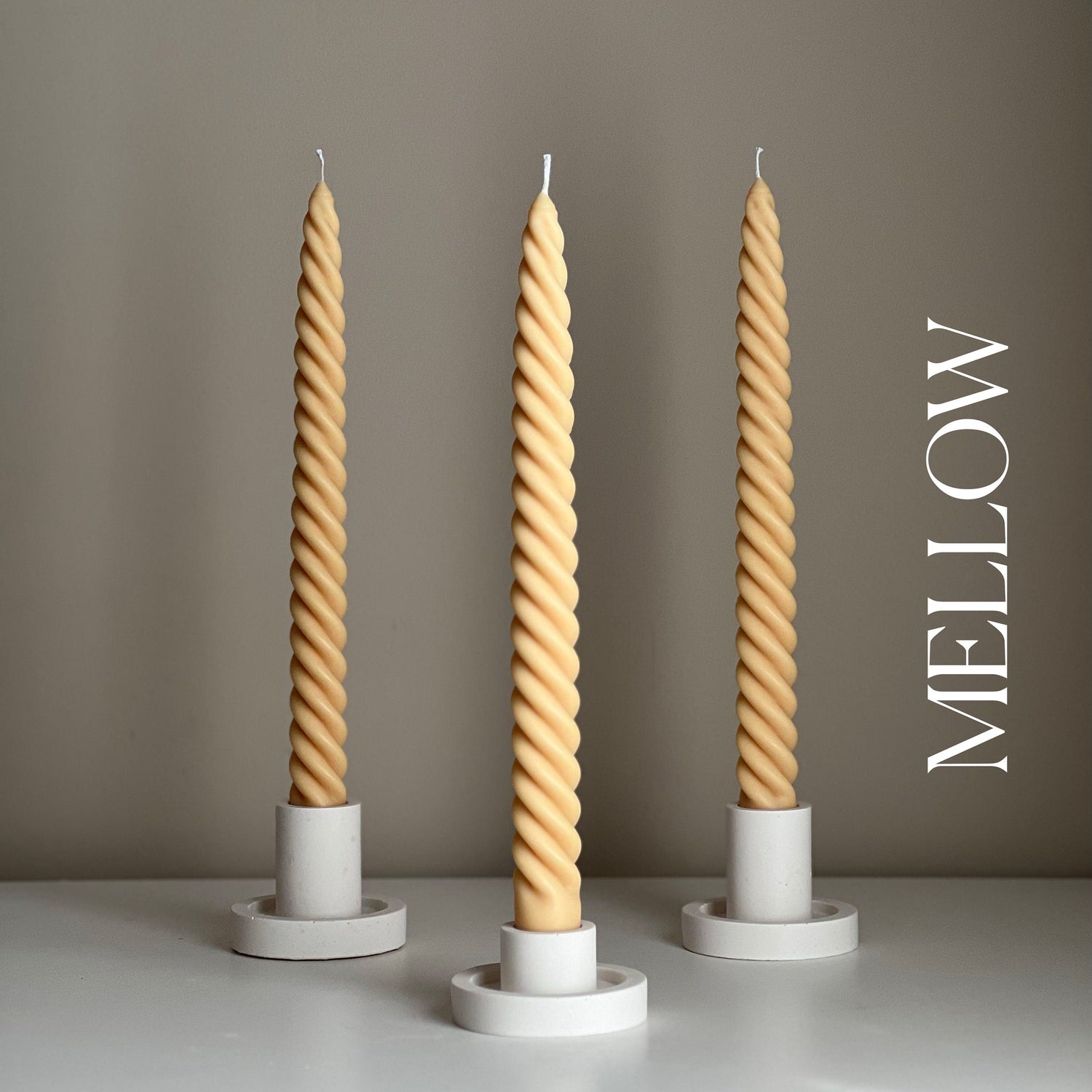 Tall Twisted Taper Candle - HartCentered