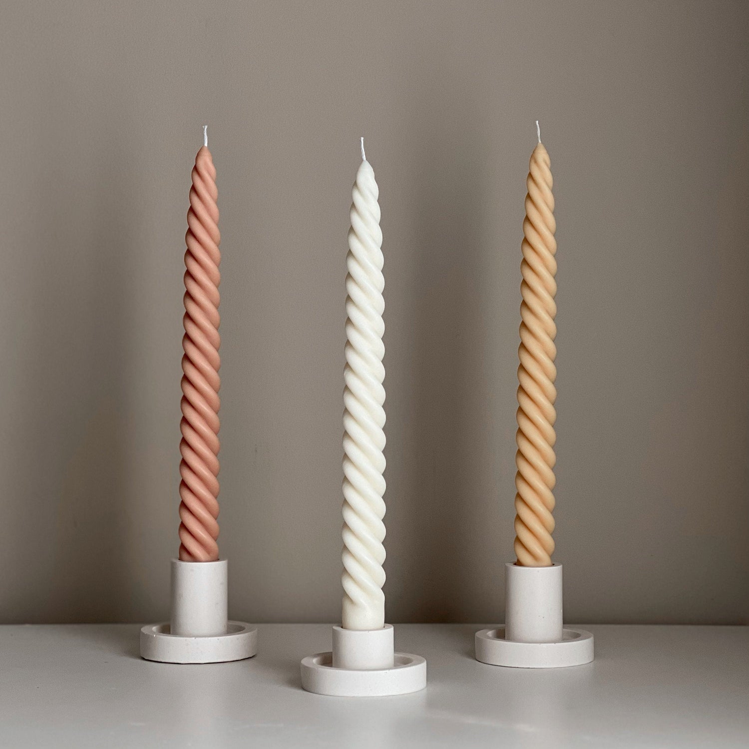 Tall Twisted Taper Candle - HartCentered