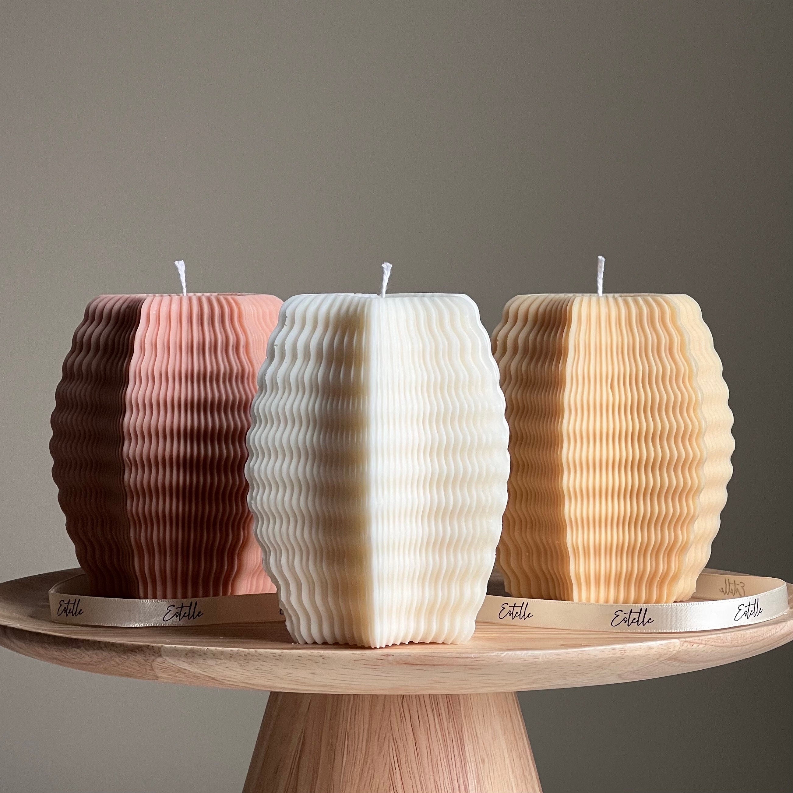 Ribbed Hexagon Candle - HartCentered