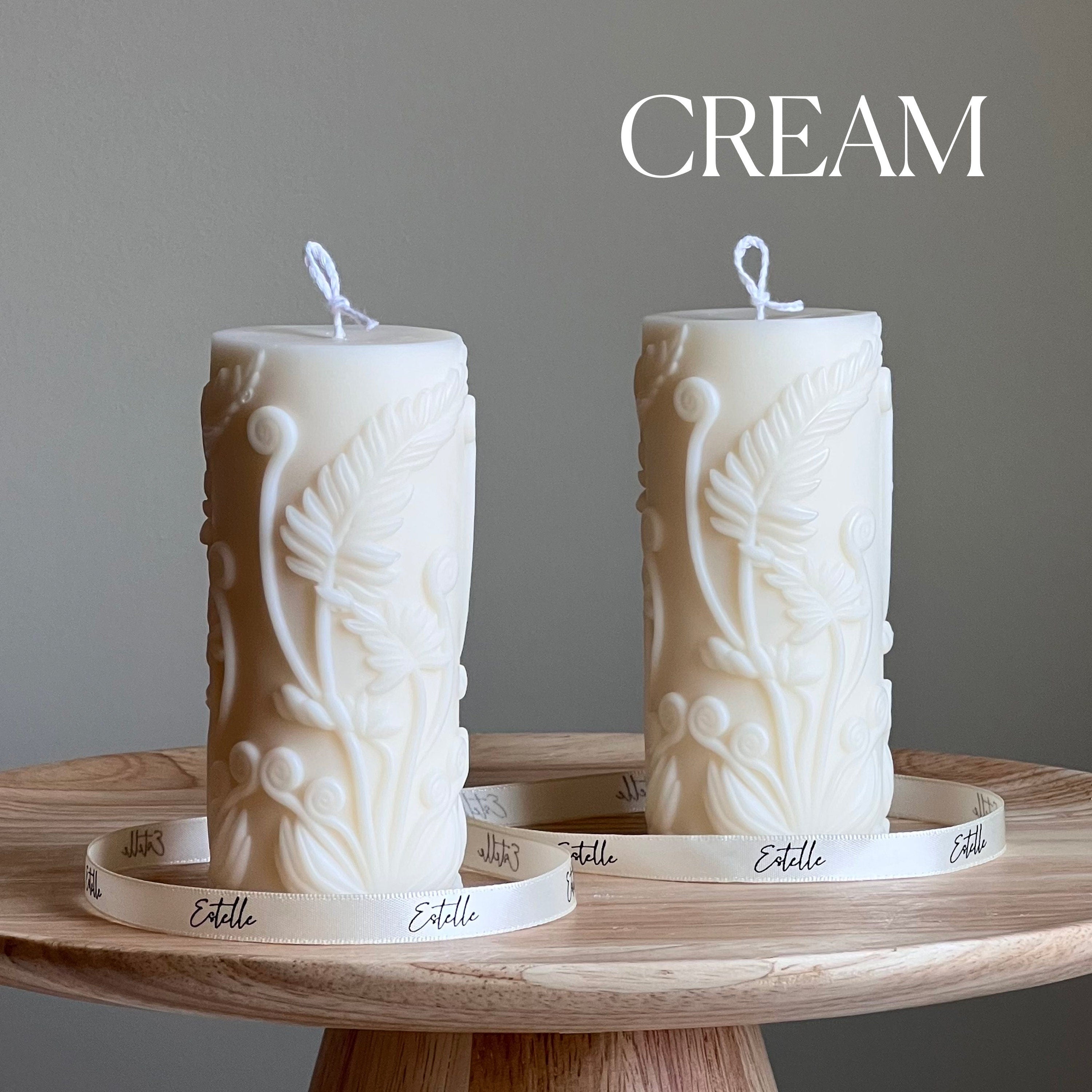 Fern Pillar Candle - HartCentered