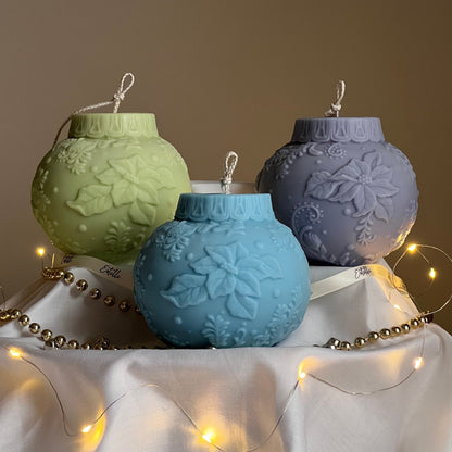 Huge Christmas Bauble Candle - HartCentered