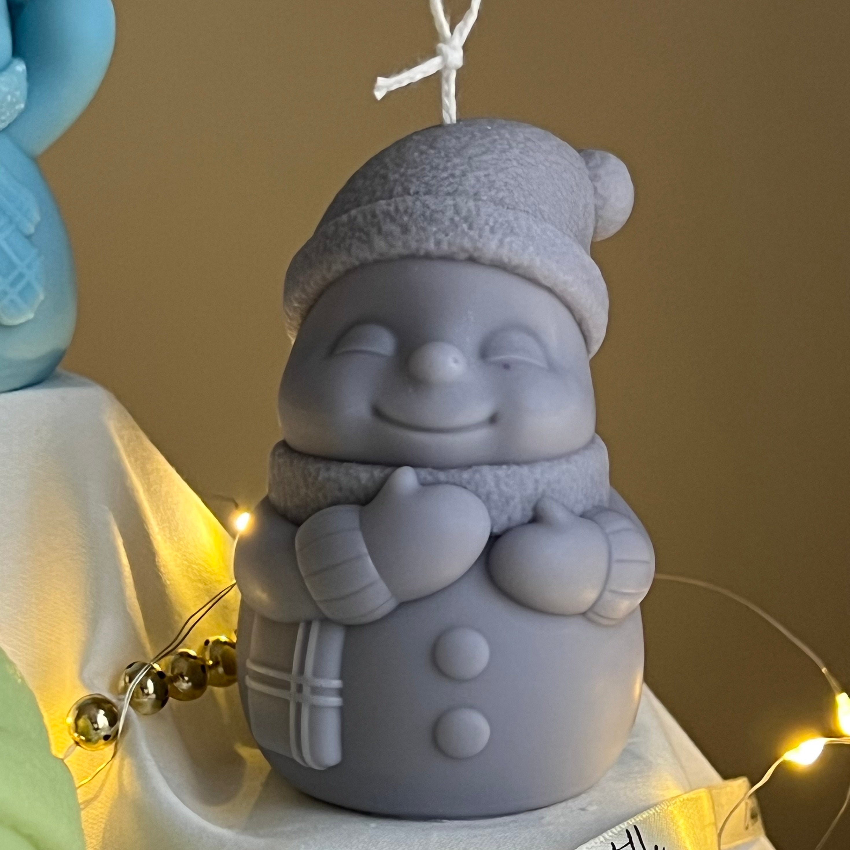 Cute Christmas Snowman Candle - HartCentered