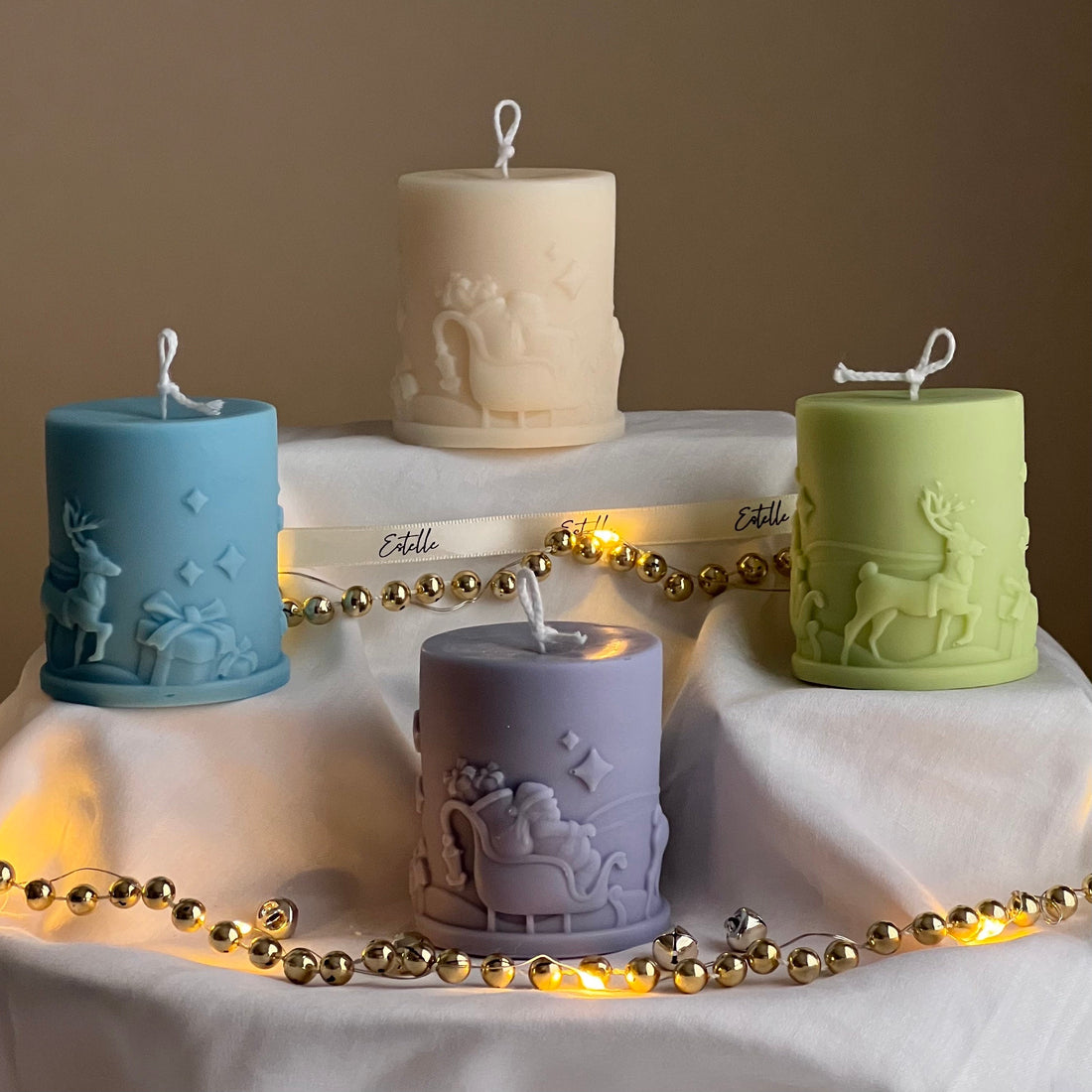 Santa Claus Pillar Candle - HartCentered