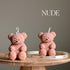 Cute Fluffy Bear Candle - HartCentered