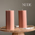 Ribbed Pillar Candle - HartCentered