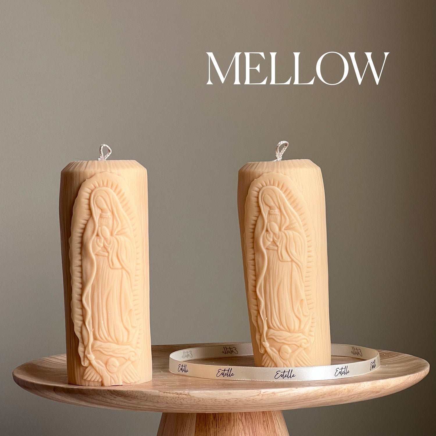 Mother Mary Pillar Candle - HartCentered