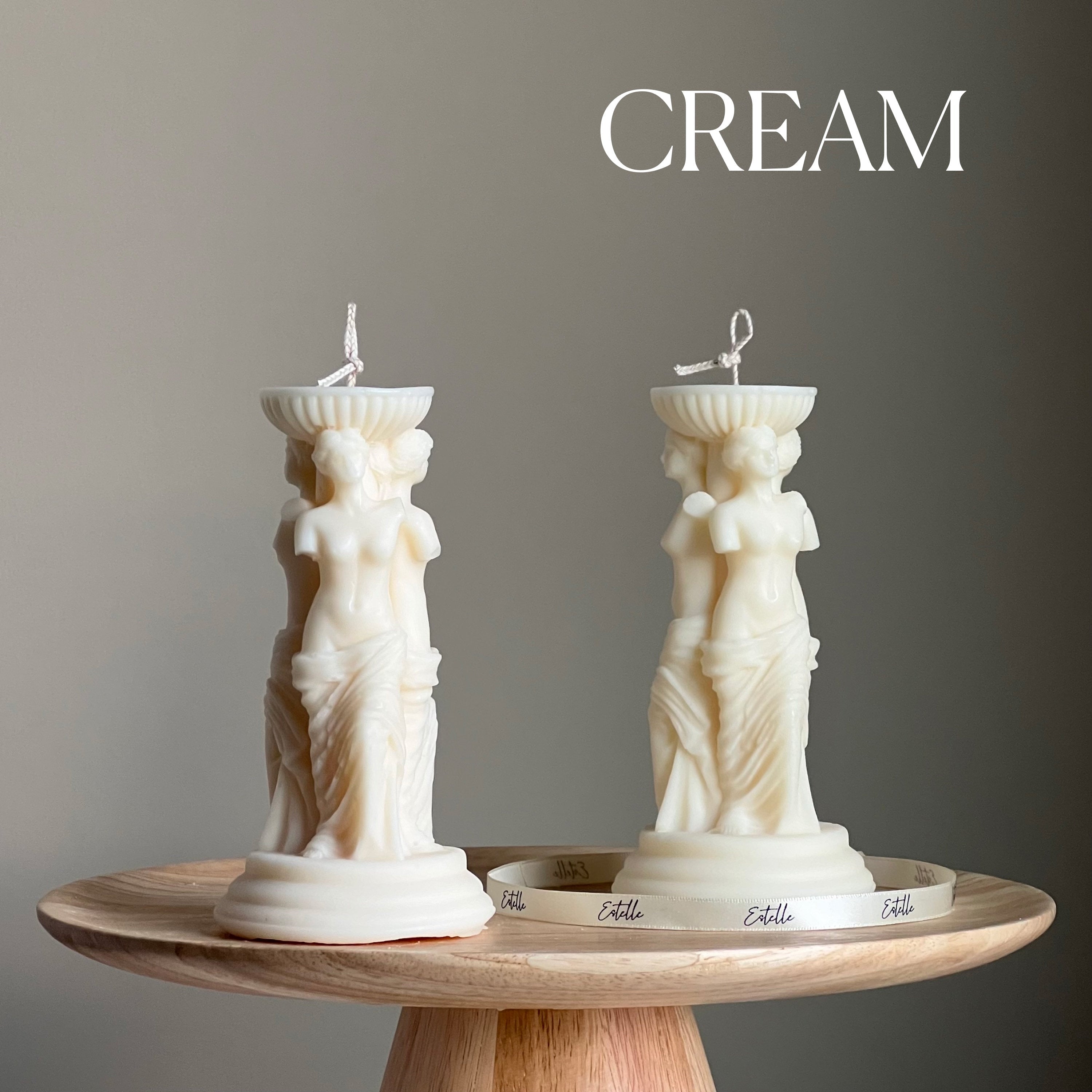 Venus Greek Goddess Column Candle-2