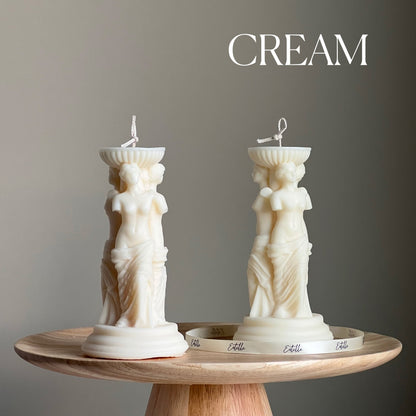 Venus Greek Goddess Column Candle-2