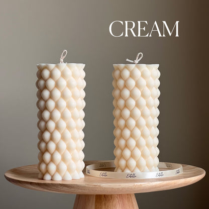 Tall Bubble Pillar Candle-2