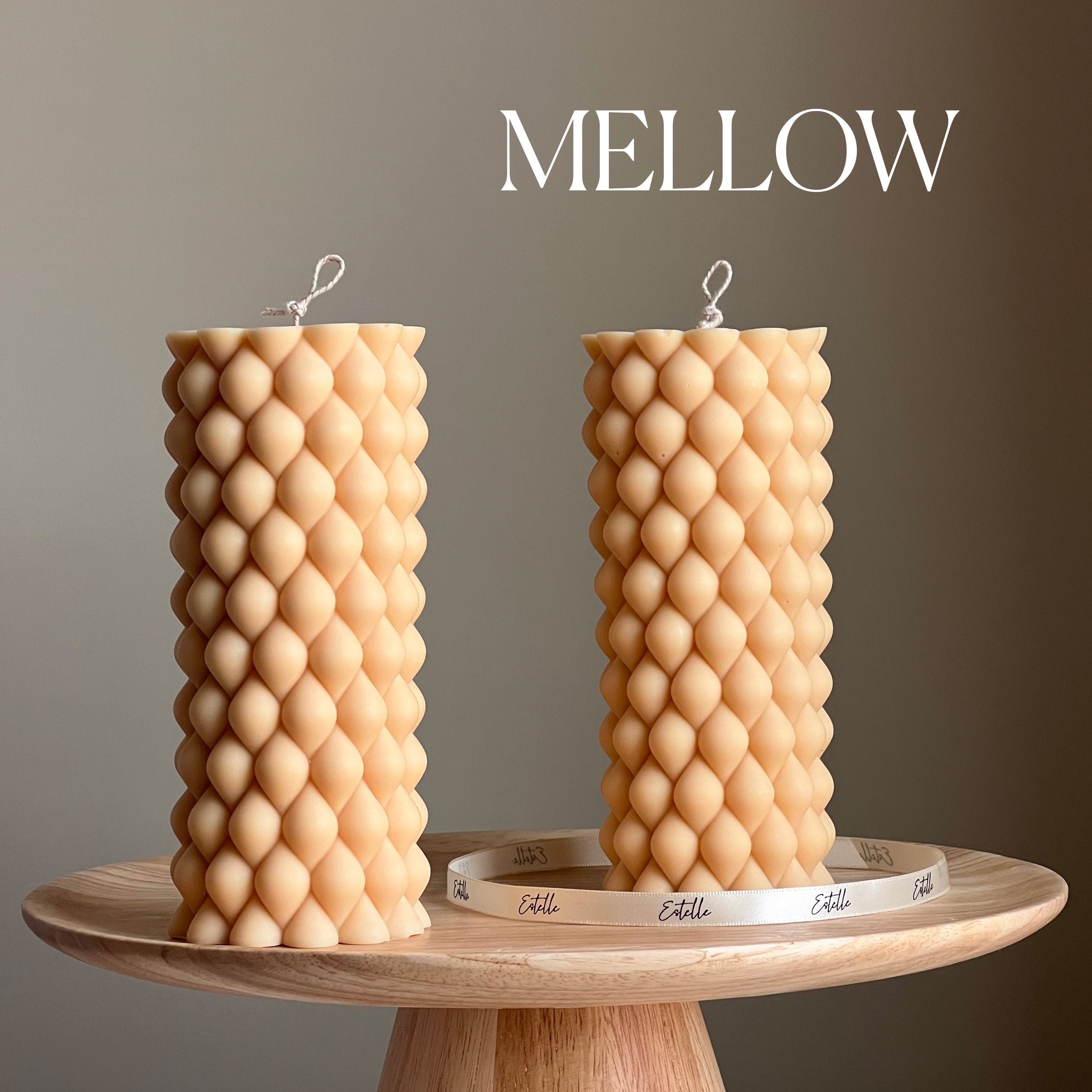 Tall Bubble Pillar Candle-3