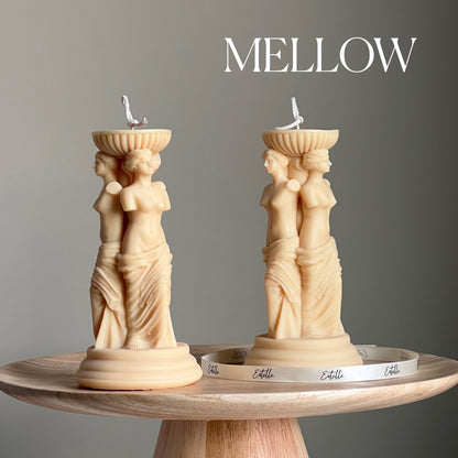 Venus Greek Goddess Column Candle-3