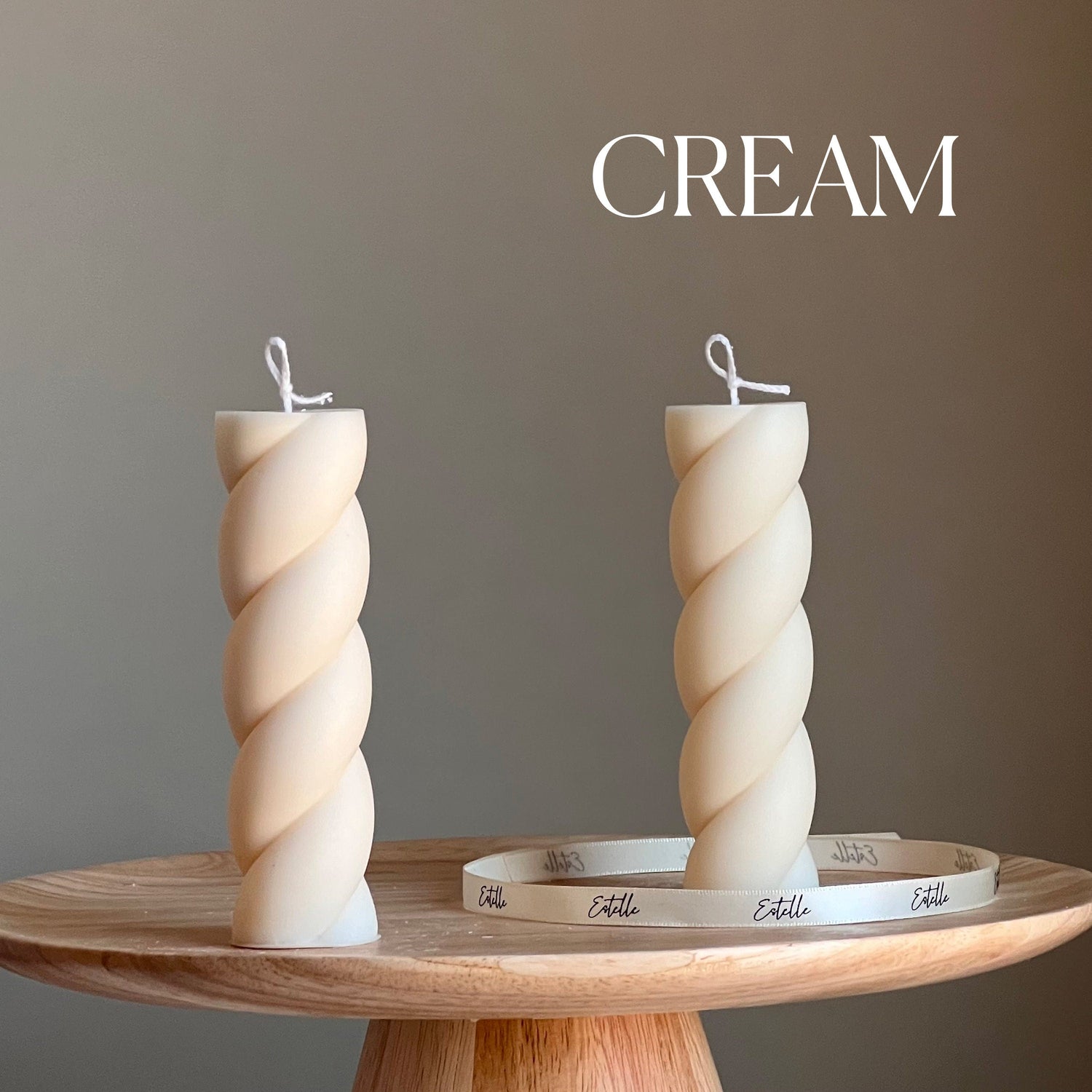 Swirl Pillar Candle-2